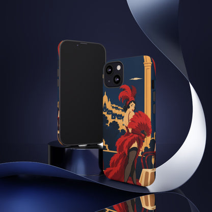 Moulin Rouge Dancer — Velvet Encore iPhone Tough Case | cabaret dancer