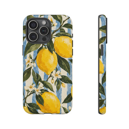 Riviera Lemons iPhone Tough Case | lemon print