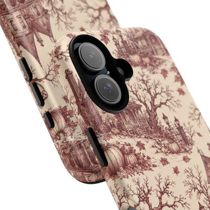 Haunted Estate Toile iPhone Tough Case | halloween toile