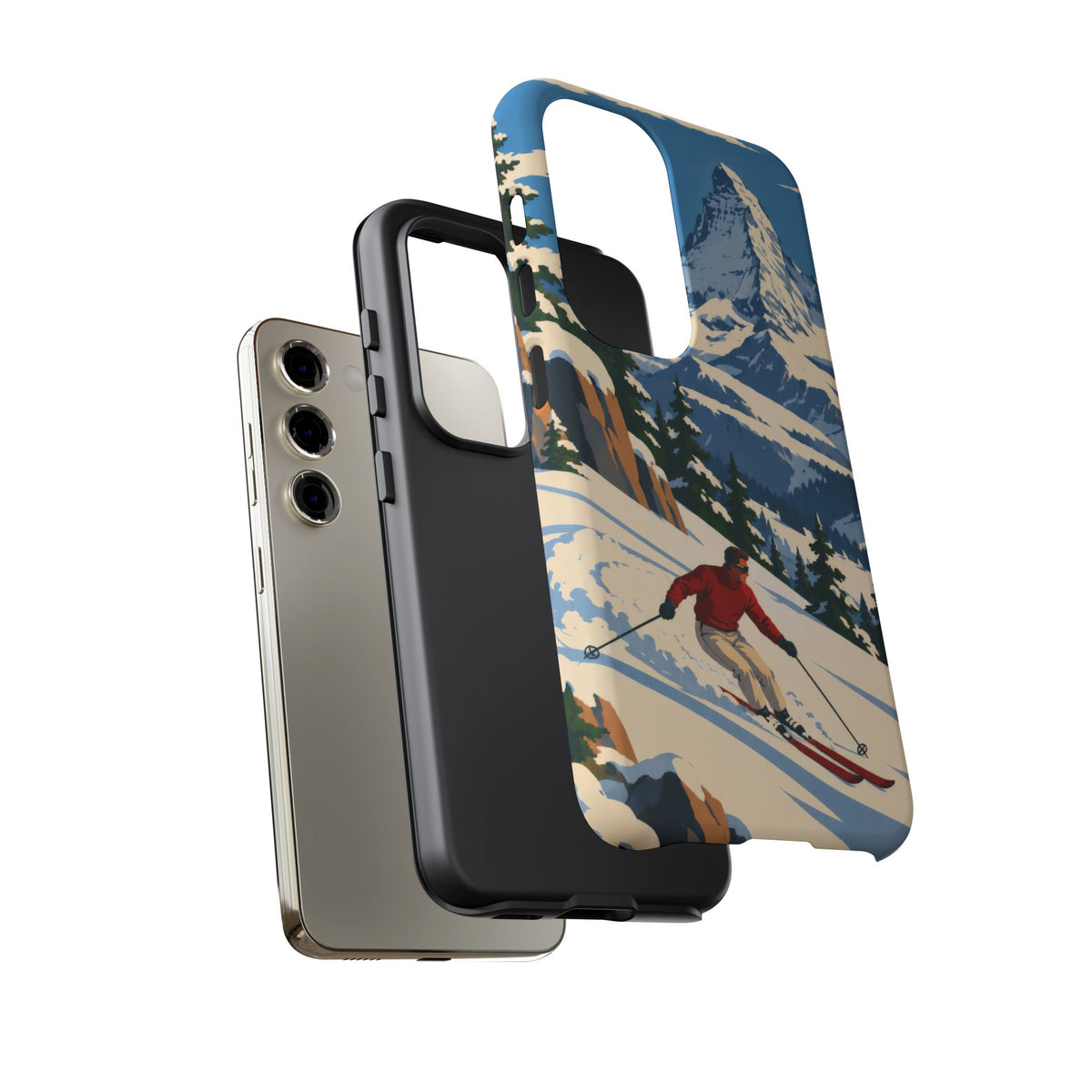 Swiss Skiing — Downhill Arc Samsung Galaxy Tough Case