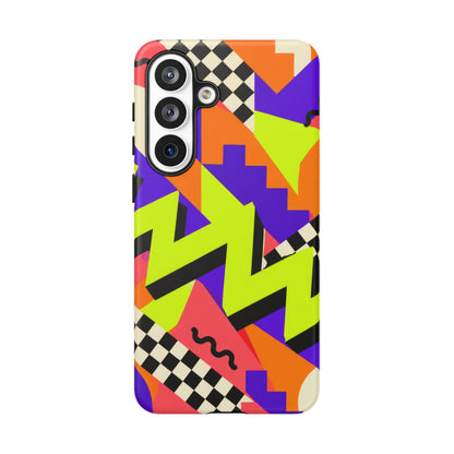 Acid Arcade Samsung Galaxy Tough Case | Bright Retro Geometry