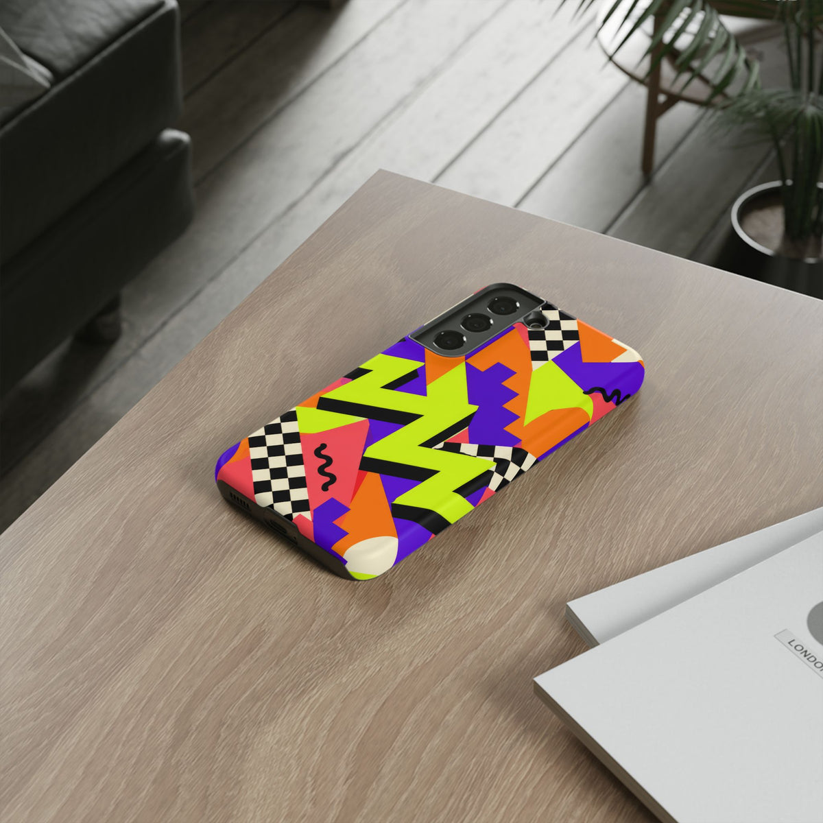 Acid Arcade Samsung Galaxy Tough Case | Bright Retro Geometry