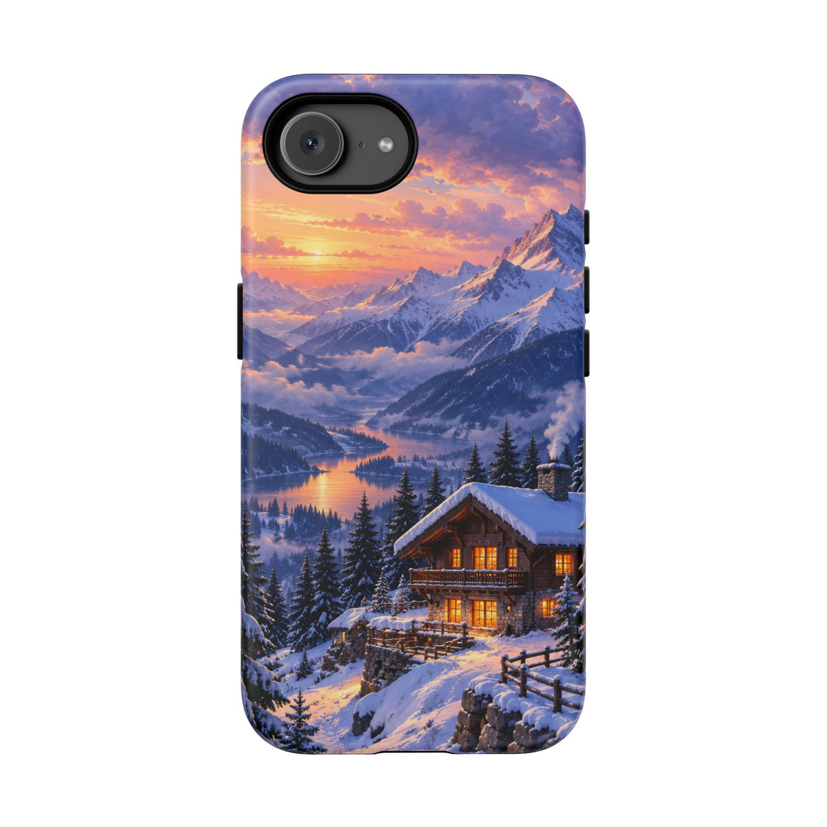 Alpine Hearth iPhone Tough Case | winter cabin
