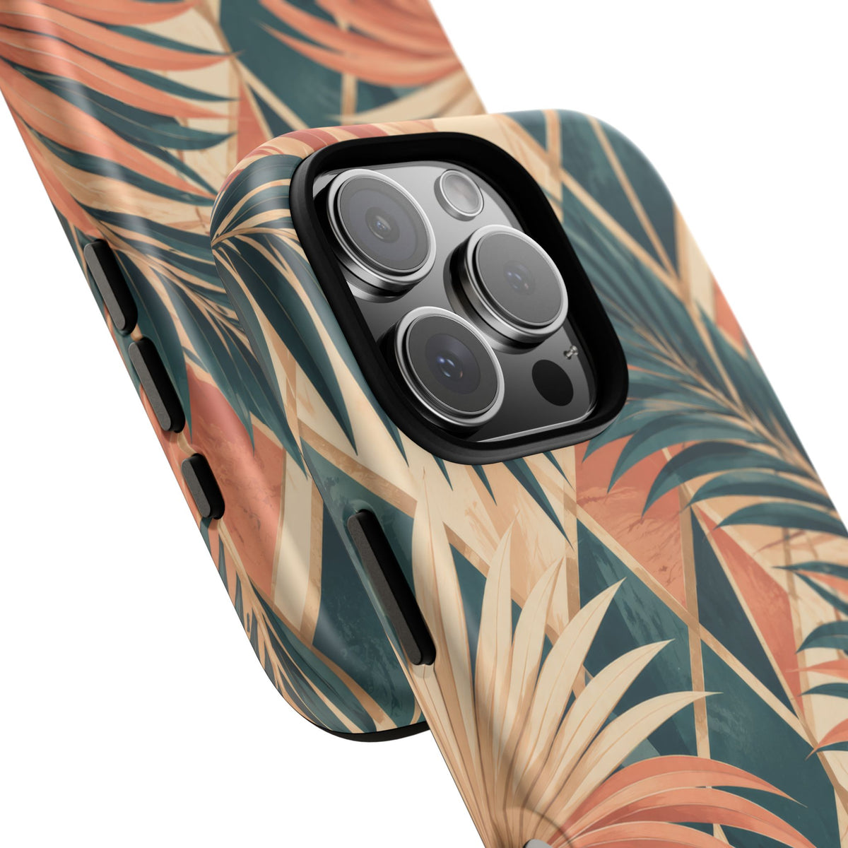 Coral Palm Pavilion iPhone Tough Case | art deco