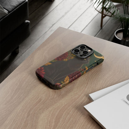 Midnight Familiar iPhone Tough Case | black cat