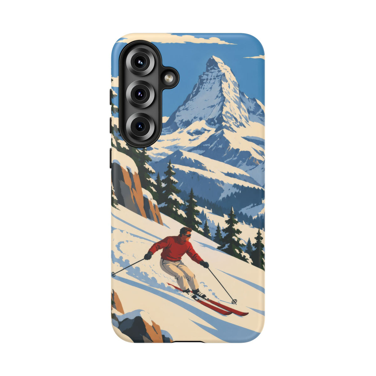 Swiss Skiing — Downhill Arc Samsung Galaxy Tough Case