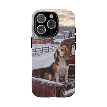 Winter Farm Watch iPhone Tough Case | beagle