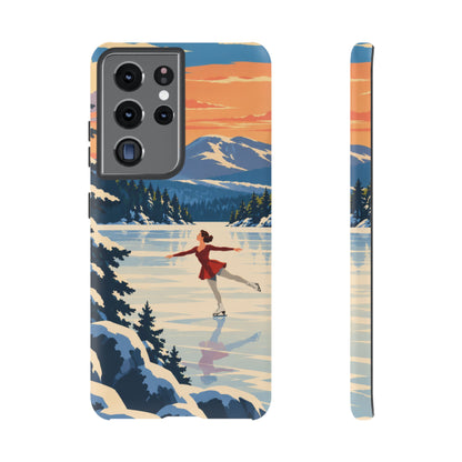 Lake Placid Skater — Winter Glide Samsung Galaxy Tough Case