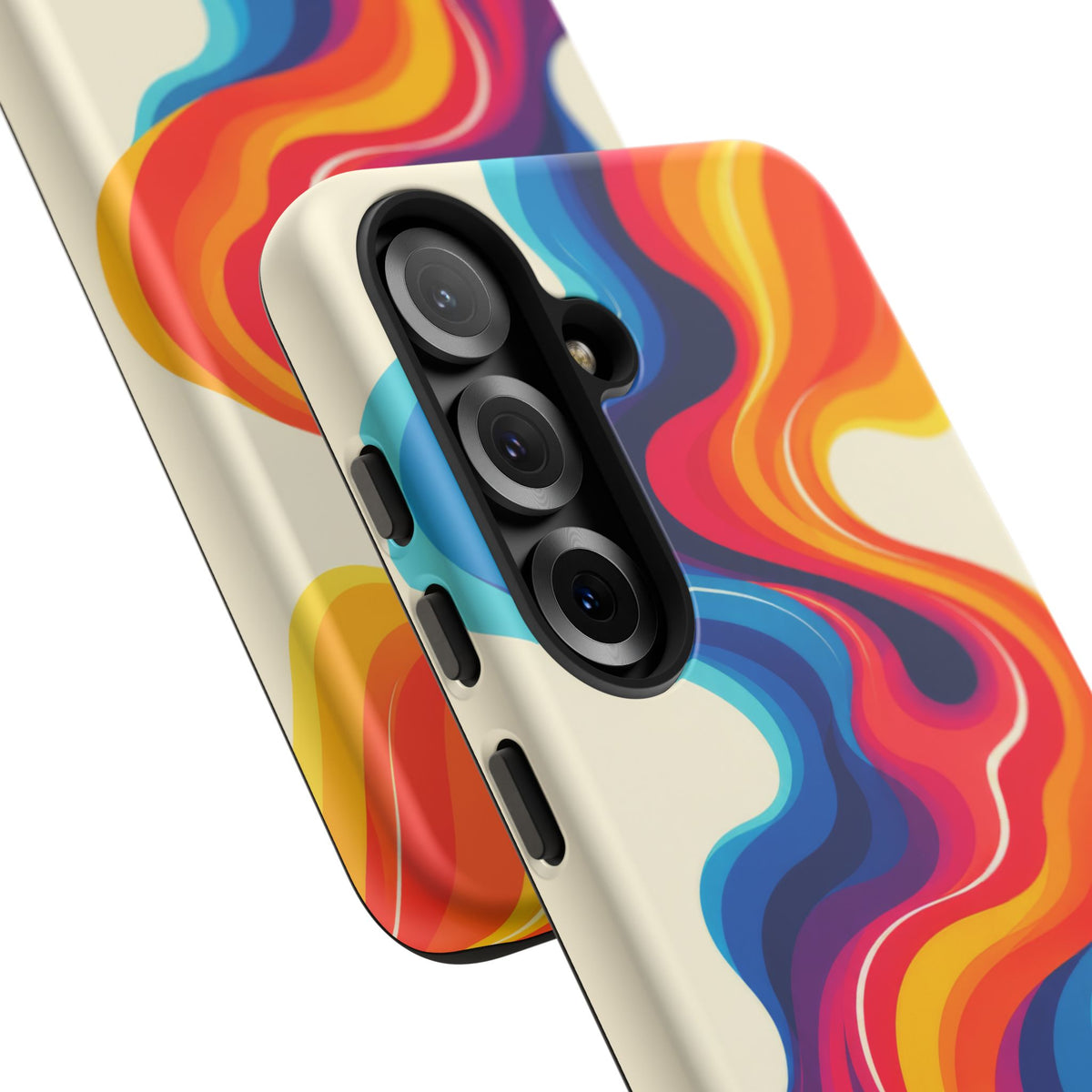 Chromatic Current Samsung Galaxy Tough Case | retro waves