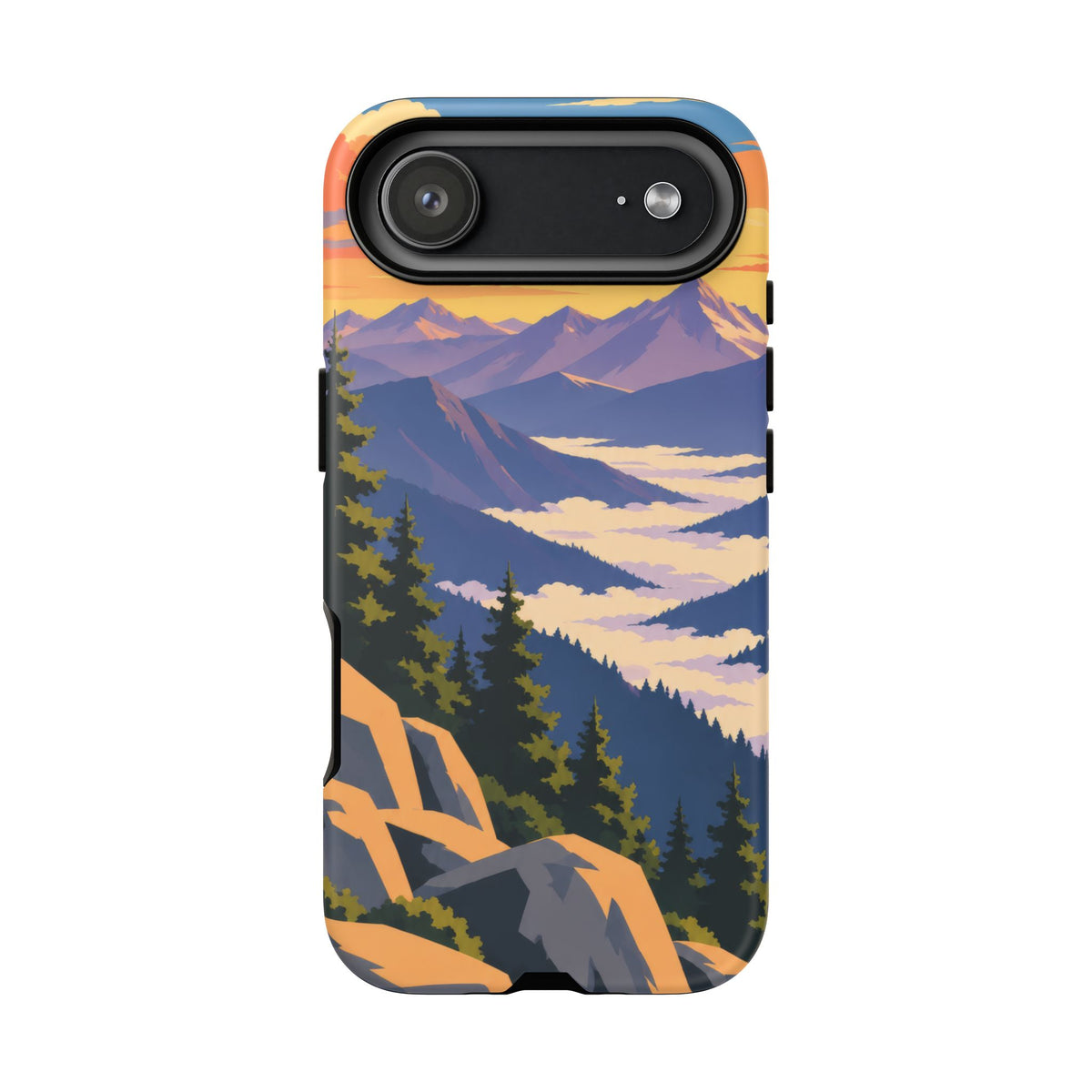 Misty Mountains — Amethyst Pass iPhone Tough Case