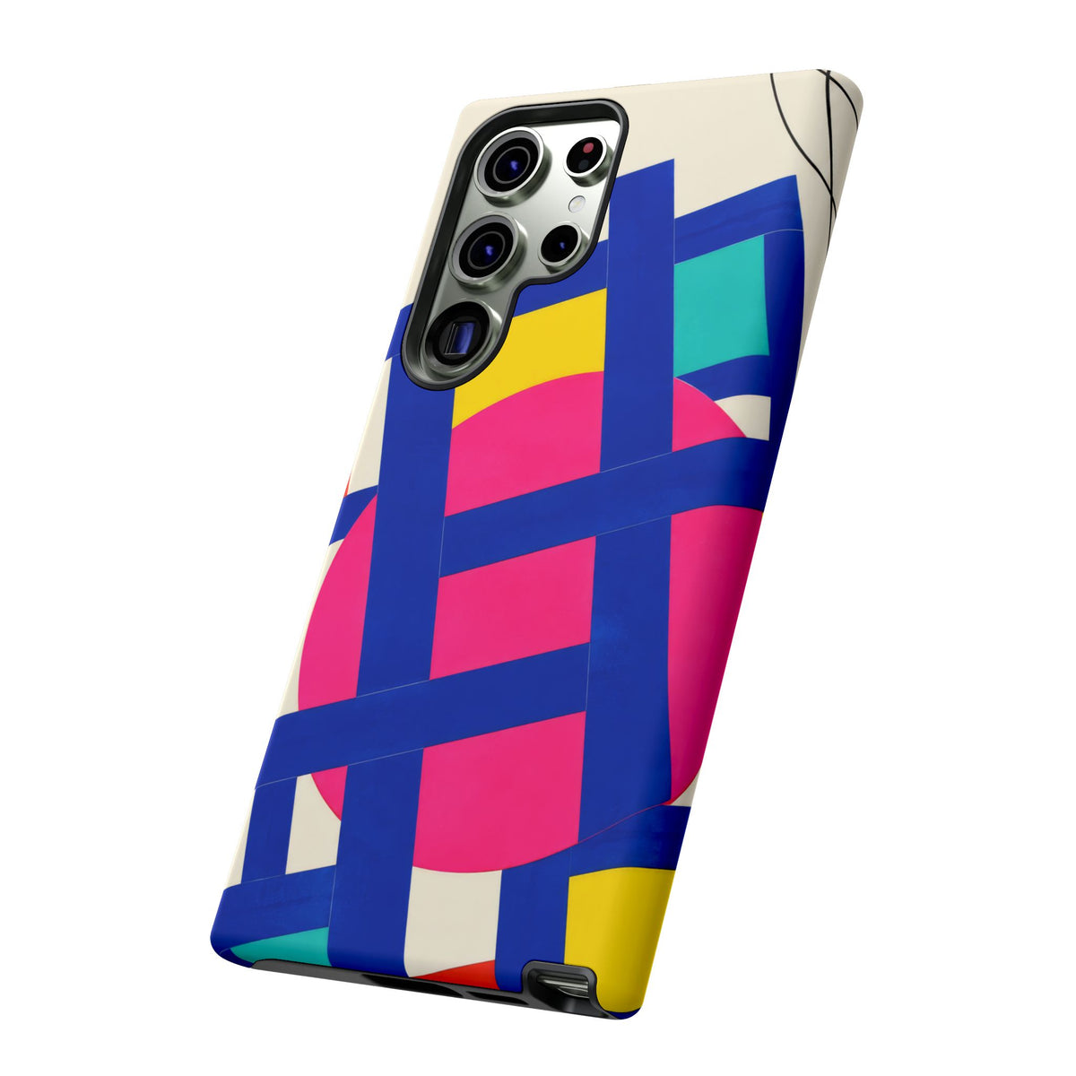 Chromatic Mischief Samsung Galaxy Tough Case | Geometric Color Block Art