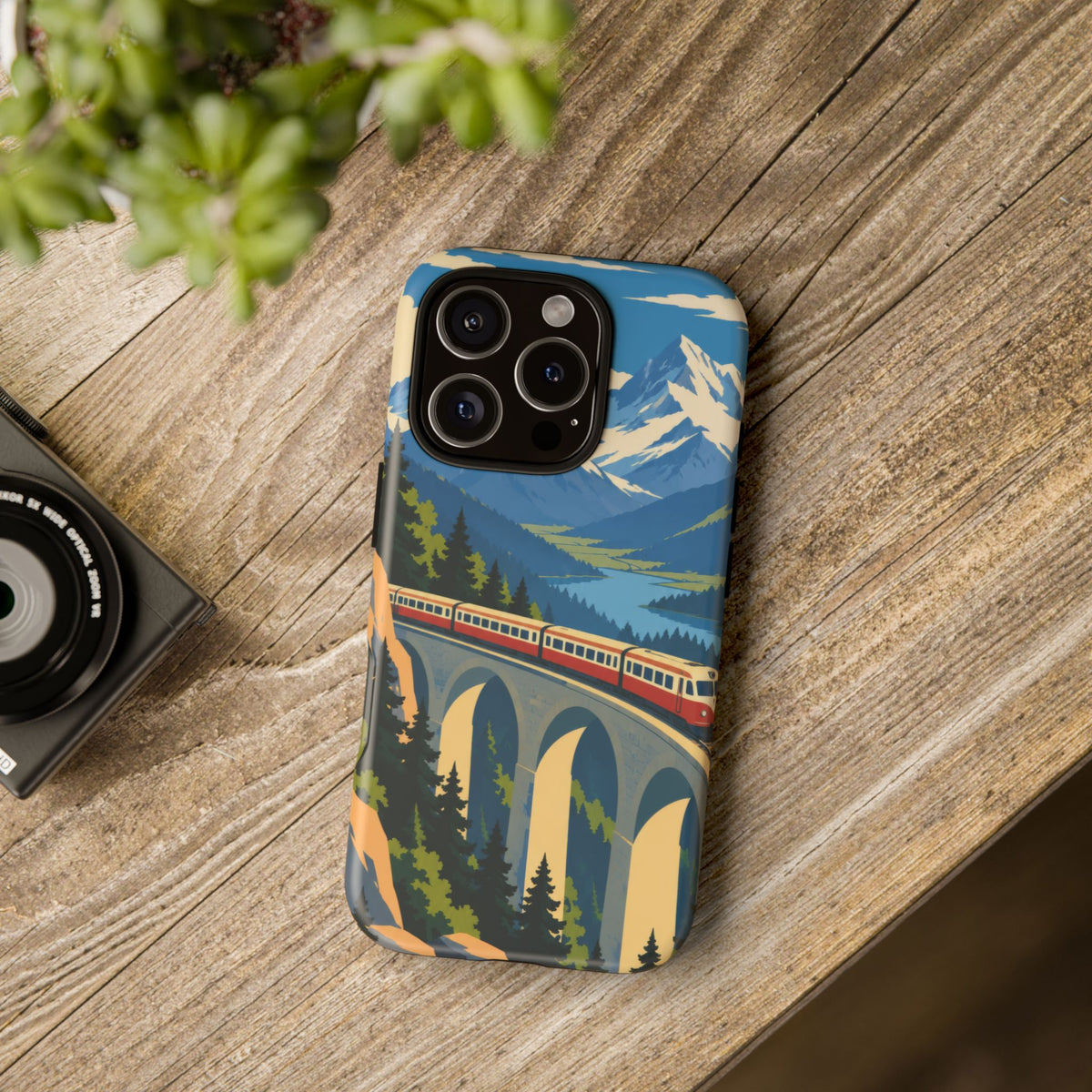 Travel by Train — Alpine Express iPhone Tough Case | train travel