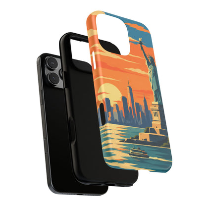 New York City — Harbor Liberty iPhone Tough Case