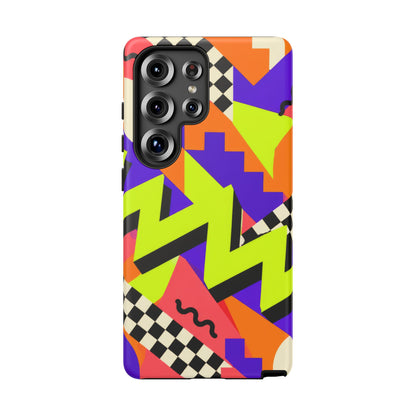 Acid Arcade Samsung Galaxy Tough Case | Bright Retro Geometry