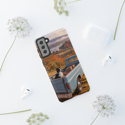 Blue Truck October Samsung Galaxy Tough Case | border collie