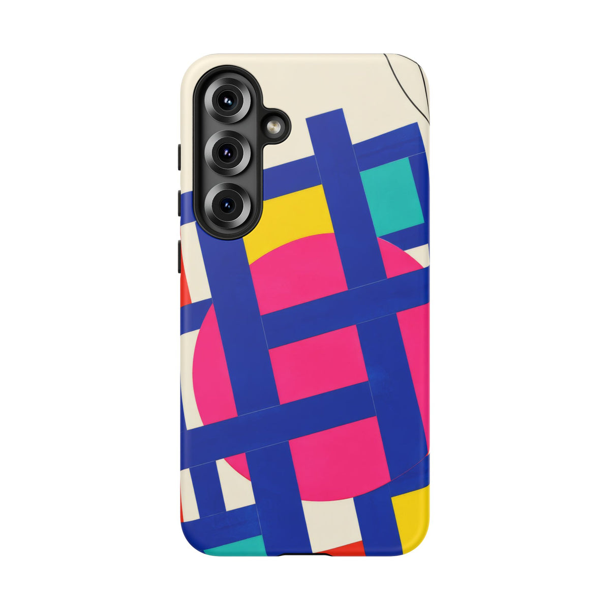 Chromatic Mischief Samsung Galaxy Tough Case | Geometric Color Block Art