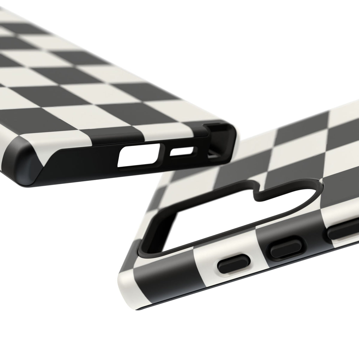 Classic Check Samsung Galaxy Tough Case | Black & White Checkerboard