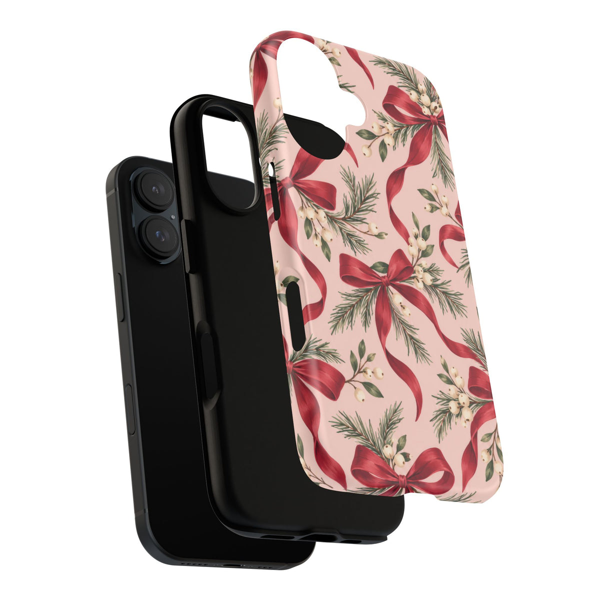 Ribbon Season iPhone Tough Case | christmas bows