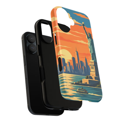 New York City — Harbor Liberty iPhone Tough Case