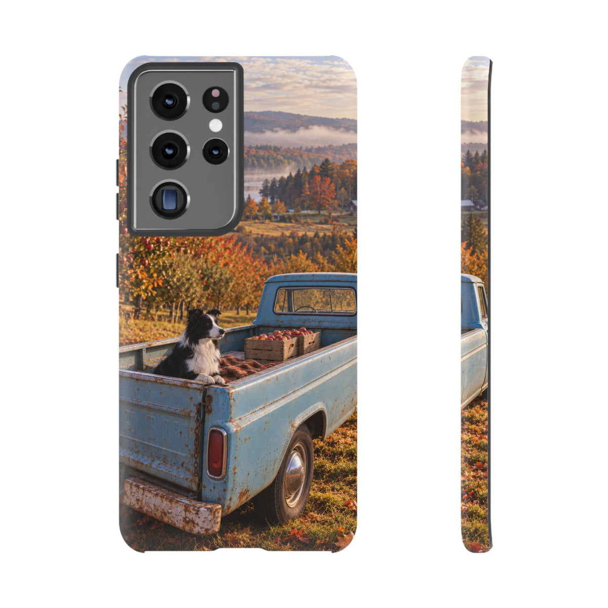 Blue Truck October Samsung Galaxy Tough Case | border collie