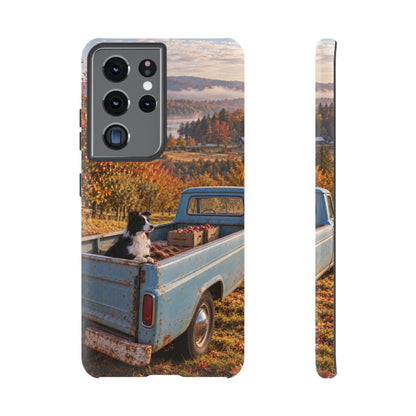 Blue Truck October Samsung Galaxy Tough Case | border collie