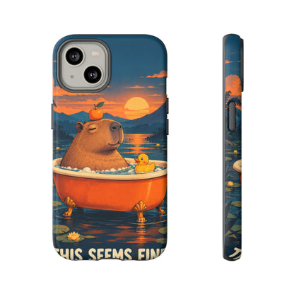 Minor Inconvenience iPhone Tough Case | funny capybara