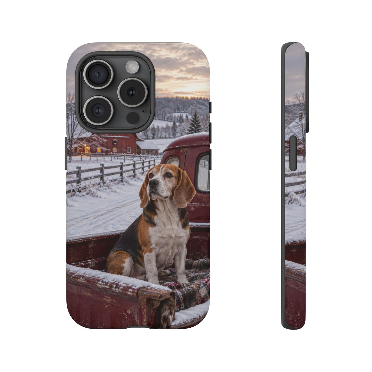 Winter Farm Watch iPhone Tough Case | beagle