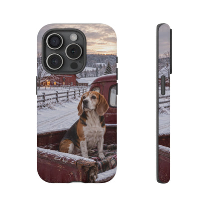 Winter Farm Watch iPhone Tough Case | beagle