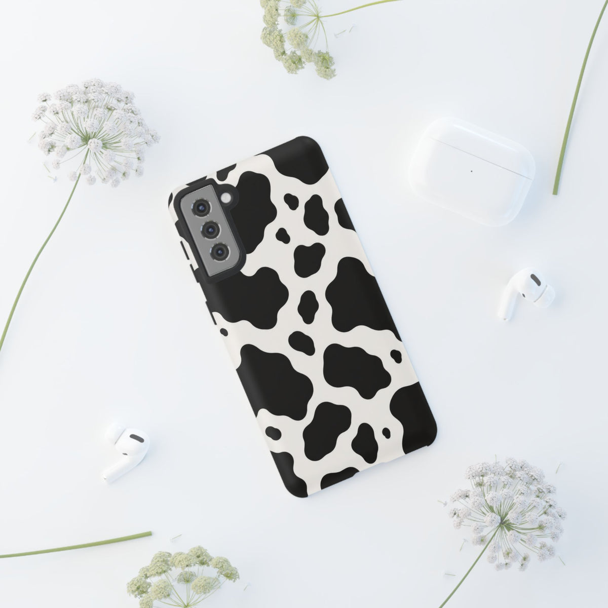 Classic Holstein Samsung Galaxy Tough Case | Black & White Cow Print