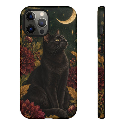 Midnight Familiar iPhone Tough Case | black cat