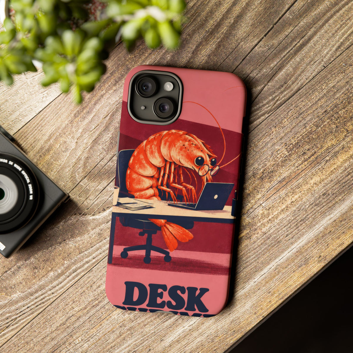 Desk Shrimp iPhone Tough Case