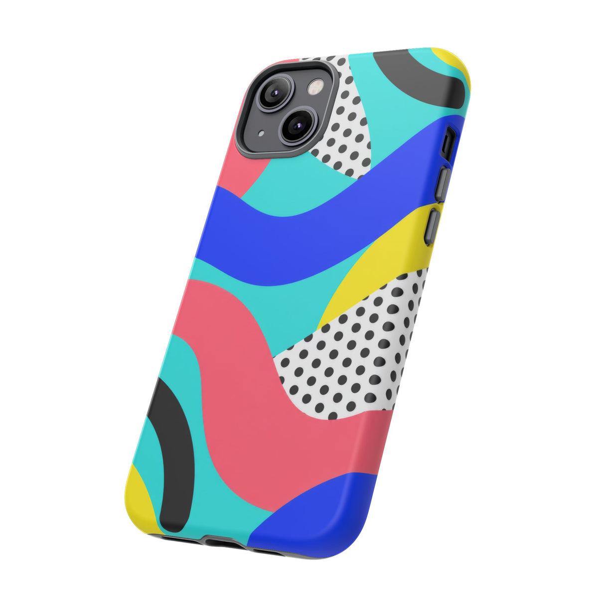 Poolside Pop iPhone Tough Case | Wavy Color Block