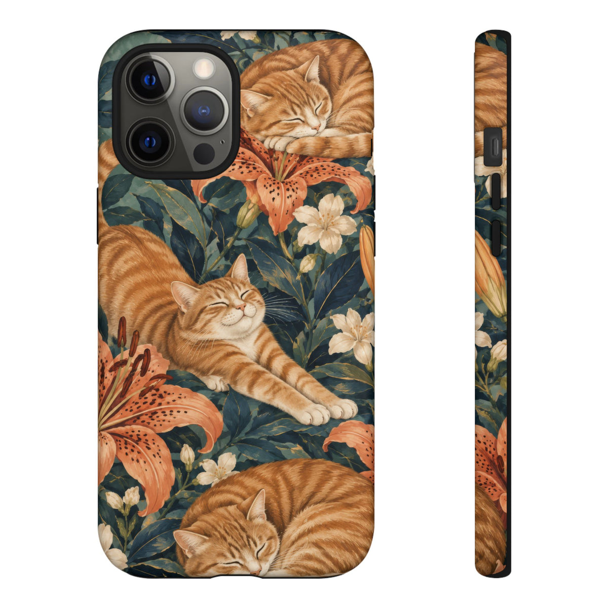 Tiger Lily Tabby iPhone Tough Case | tabby cats