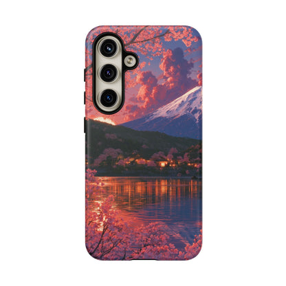Sakura Lakeside Village Samsung Galaxy Tough Phone Case