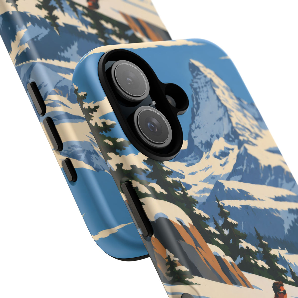 Swiss Skiing — Downhill Arc iPhone Tough Case