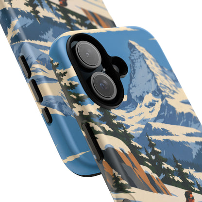 Swiss Skiing — Downhill Arc iPhone Tough Case