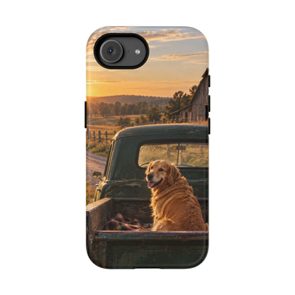 Sunday Road Golden iPhone Tough Case | golden retriever