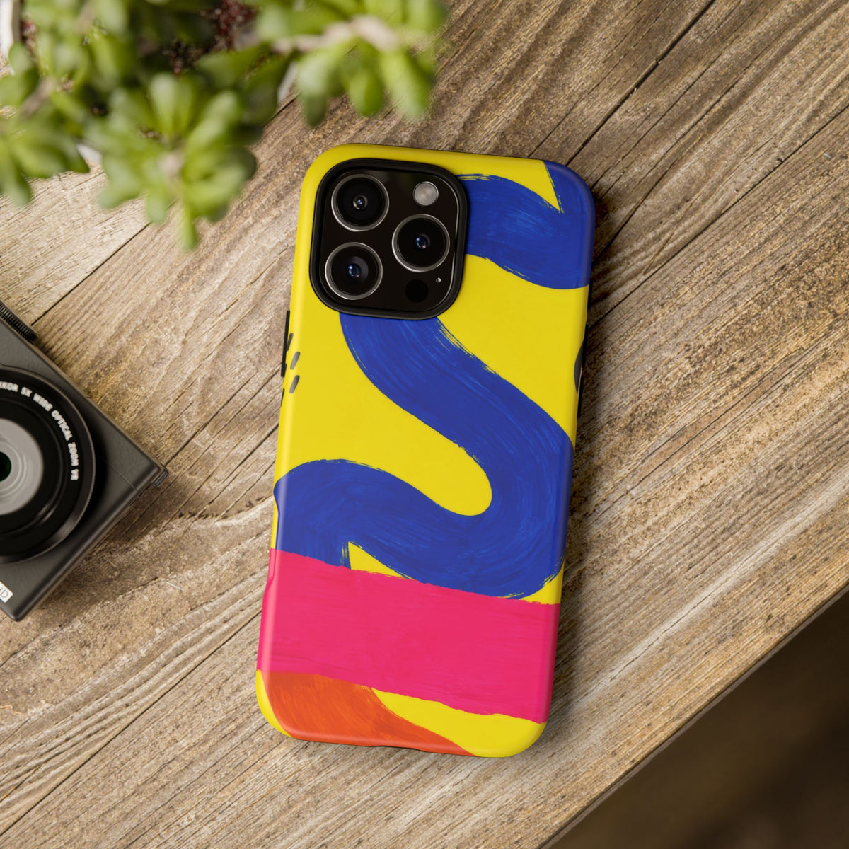 Offbeat iPhone Tough Case | Abstract Color Block Art