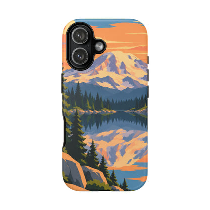 Mount Rainier — Mirror Dawn iPhone Tough Case