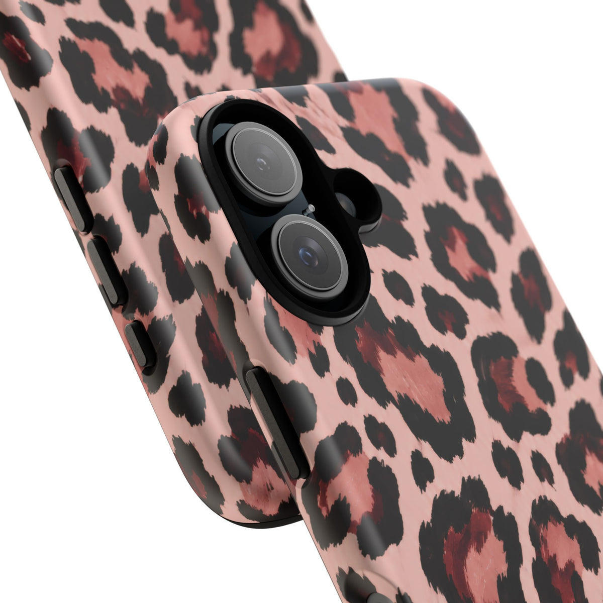 Wild Burgundy iPhone Tough Case | leopard print