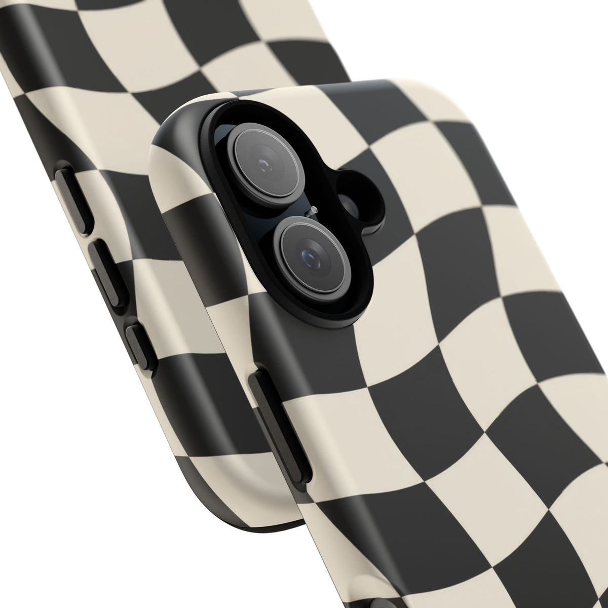 Liquid Check iPhone Tough Case | Wavy Checkerboard