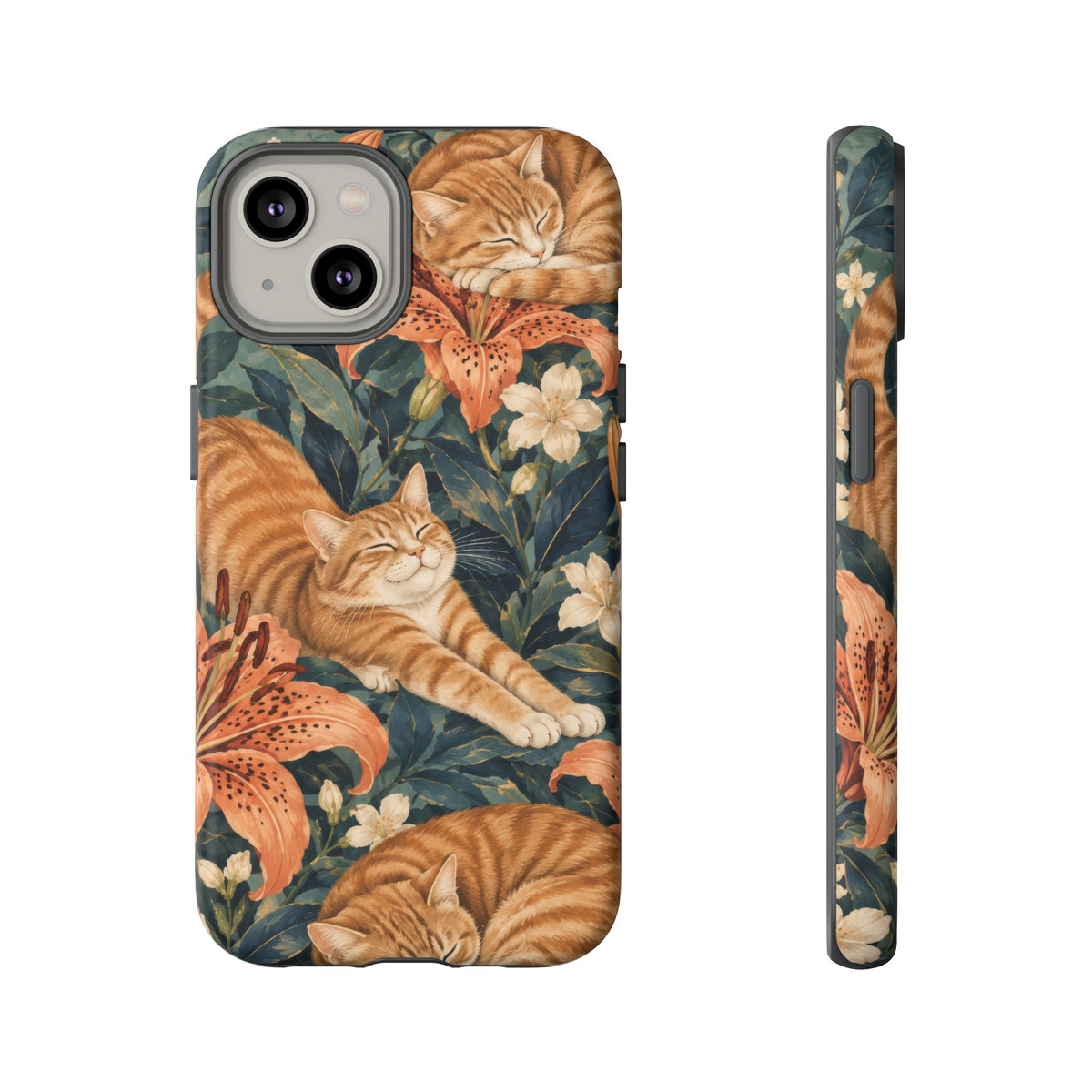 Tiger Lily Tabby iPhone Tough Case | tabby cats