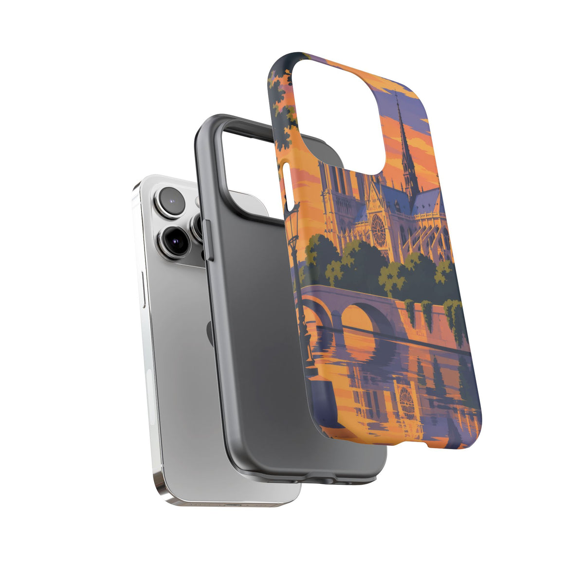 Notre Dame — Cathedral Twilight iPhone Tough Case