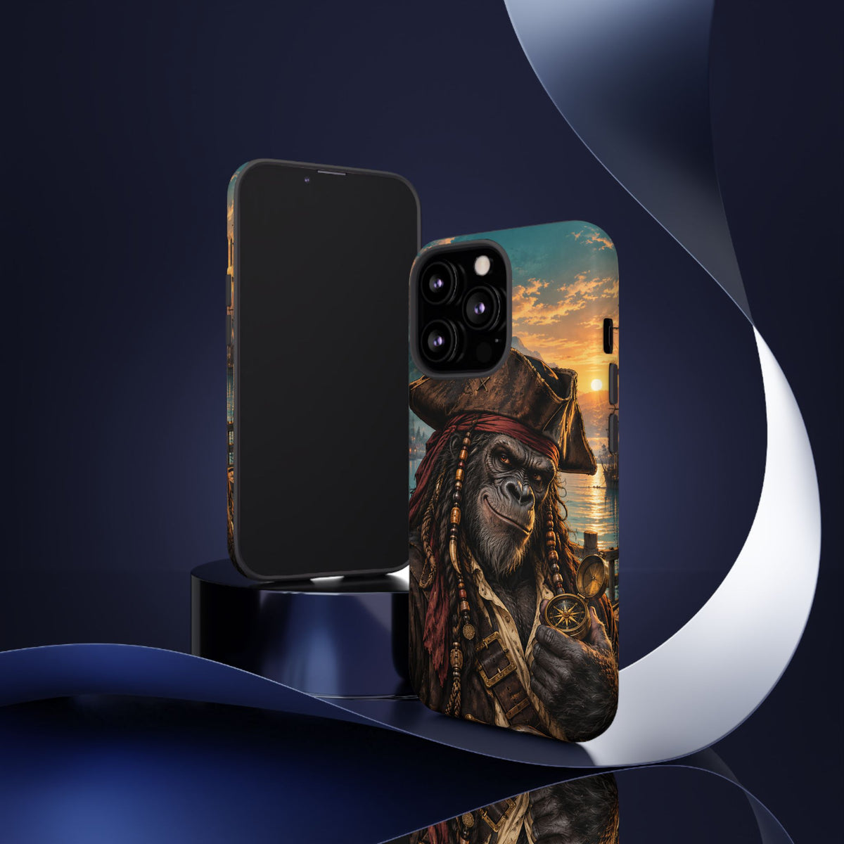 Pirate Gorilla iPhone Tough Case | Captain Silverback