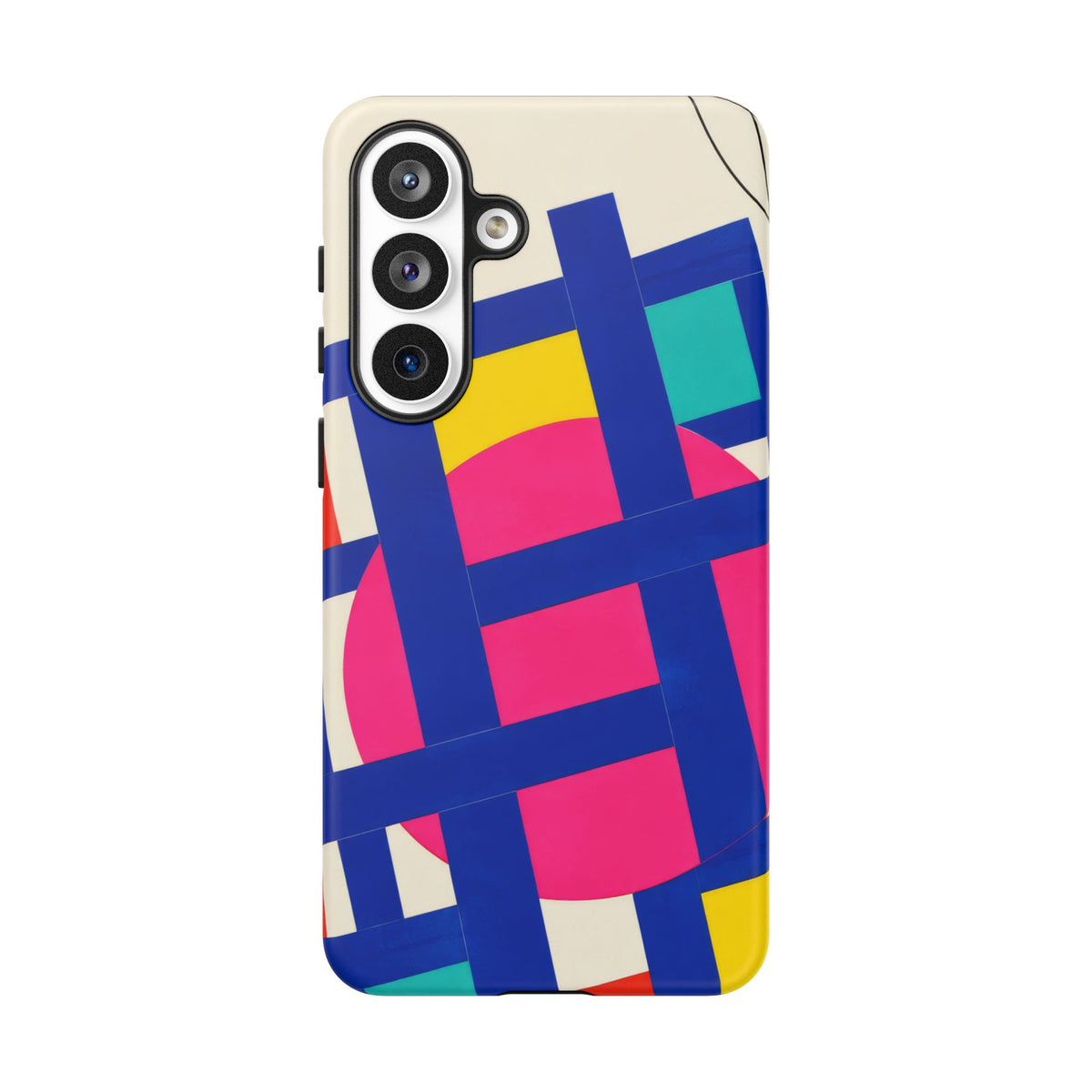 Chromatic Mischief Samsung Galaxy Tough Case | Geometric Color Block Art