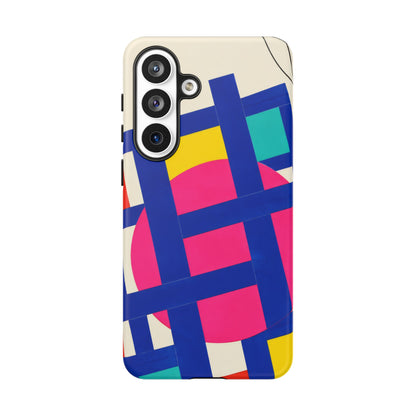 Chromatic Mischief Samsung Galaxy Tough Case | Geometric Color Block Art