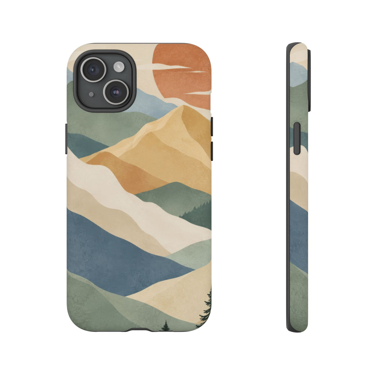 Sage Summit iPhone Tough Case | abstract mountains