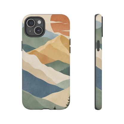 Sage Summit iPhone Tough Case | abstract mountains