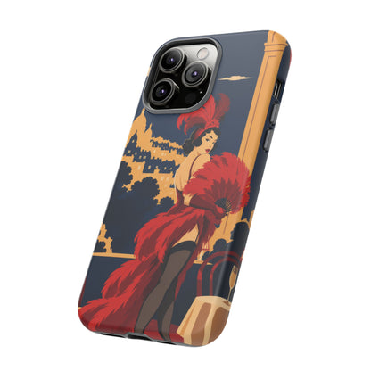 Moulin Rouge Dancer — Velvet Encore iPhone Tough Case | cabaret dancer