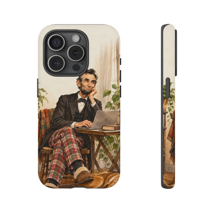 Abe from Home iPhone Tough Case | lincoln work from home